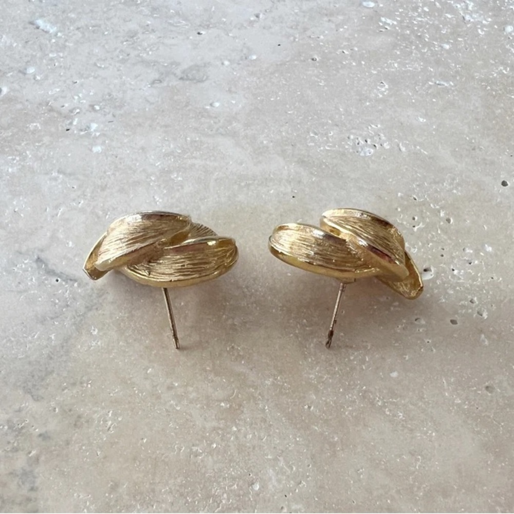 Vintage Givenchy Stud Statement Earrings - image 3